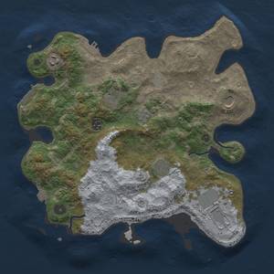 Thumbnail Rust Map: Procedural Map, Size: 3500, Seed: 517640405, 15 Monuments