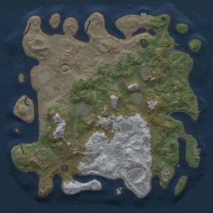 Thumbnail Rust Map: Procedural Map, Size: 4250, Seed: 1921993122, 19 Monuments