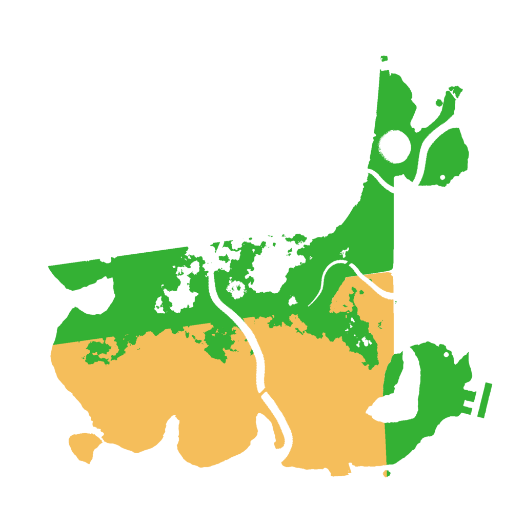 Biome Rust Map: Procedural Map, Size: 3000, Seed: 2139734482