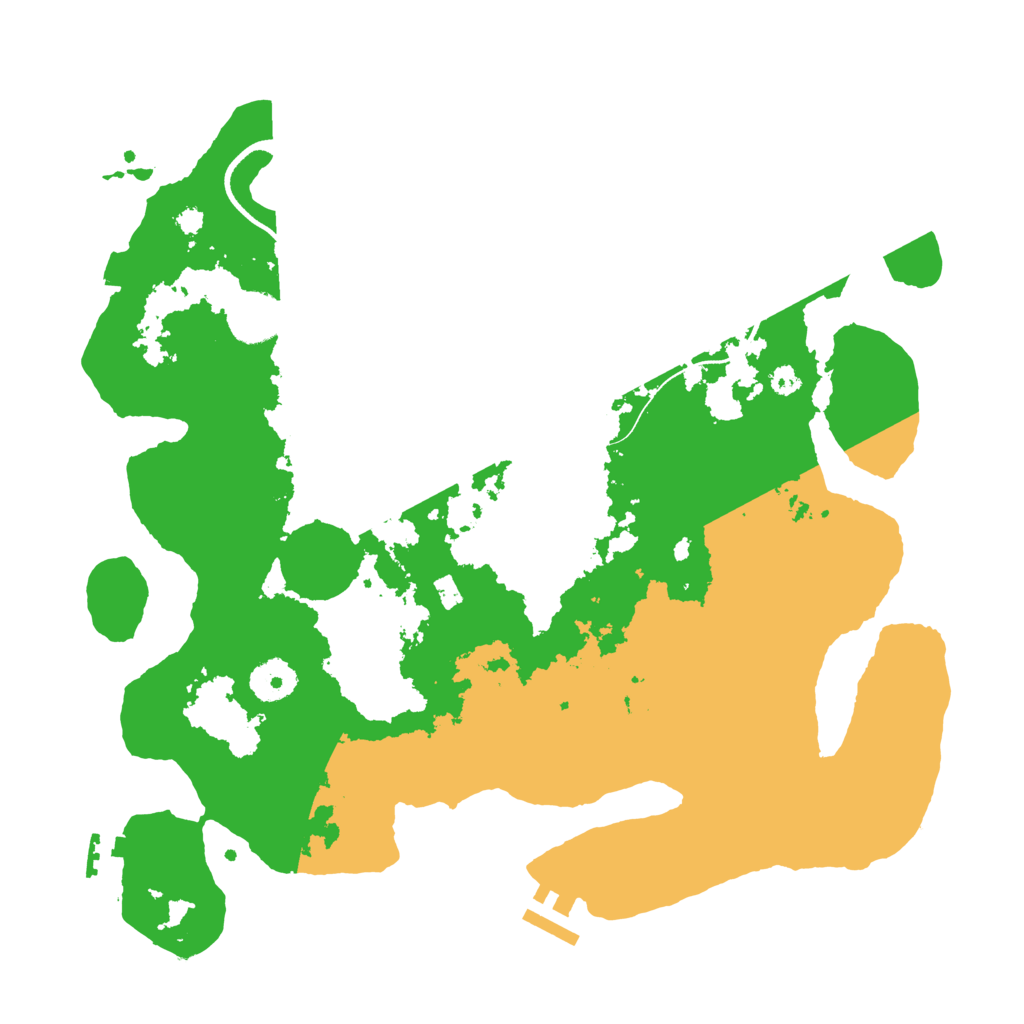 Biome Rust Map: Procedural Map, Size: 3500, Seed: 36033