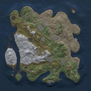 Thumbnail Rust Map: Procedural Map, Size: 3500, Seed: 1040935640, 16 Monuments