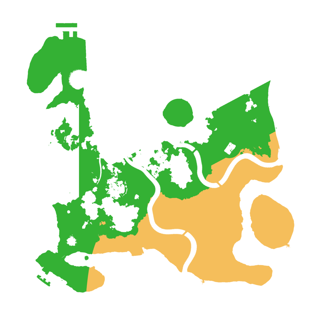 Biome Rust Map: Procedural Map, Size: 3000, Seed: 4365