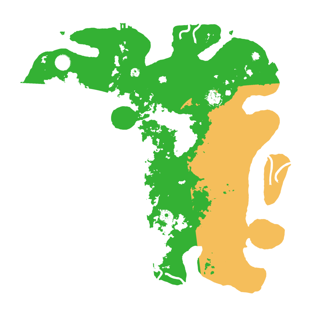 Biome Rust Map: Procedural Map, Size: 3500, Seed: 832416281