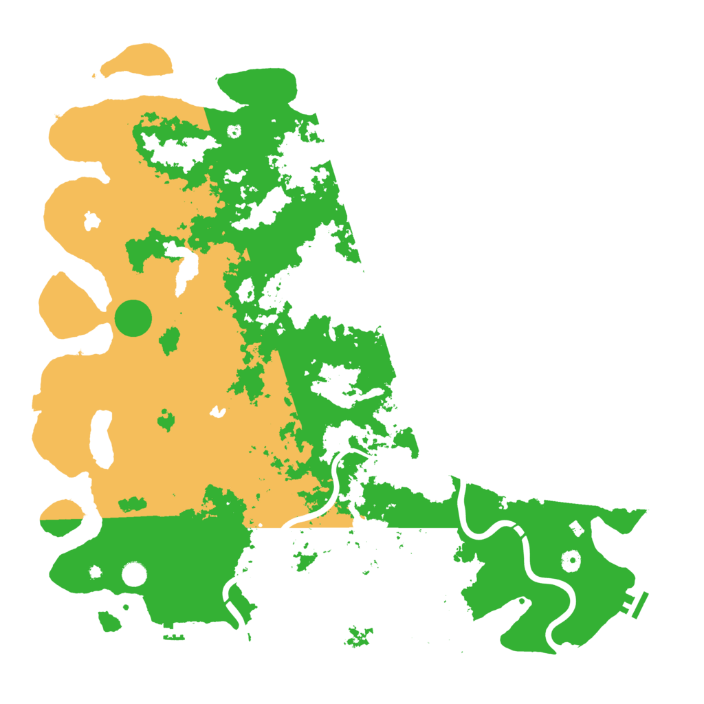 Biome Rust Map: Procedural Map, Size: 5000, Seed: 78634