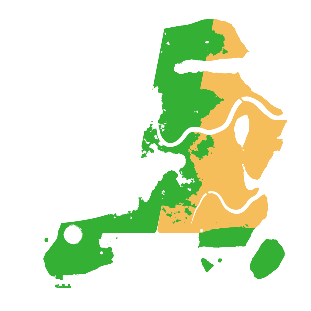 Biome Rust Map: Procedural Map, Size: 3000, Seed: 772961515