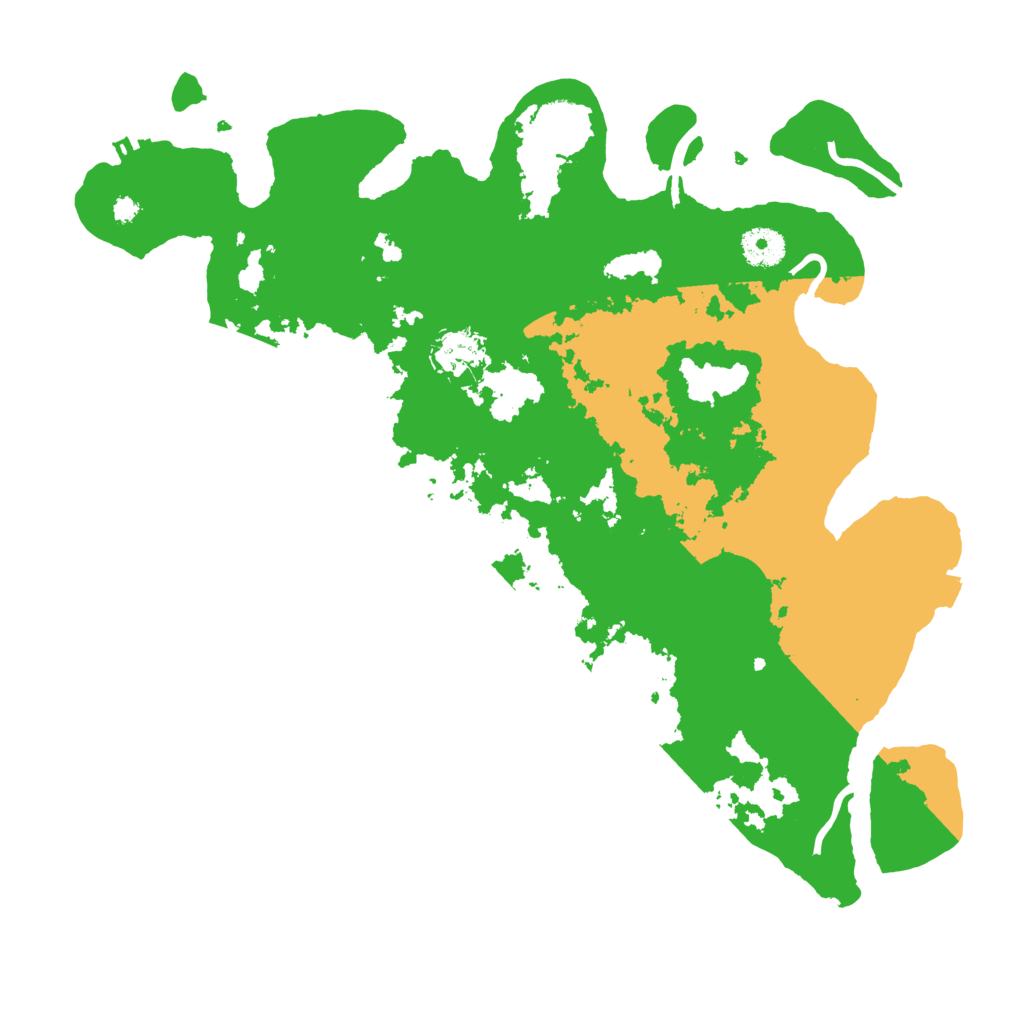 Biome Rust Map: Procedural Map, Size: 3700, Seed: 1631234