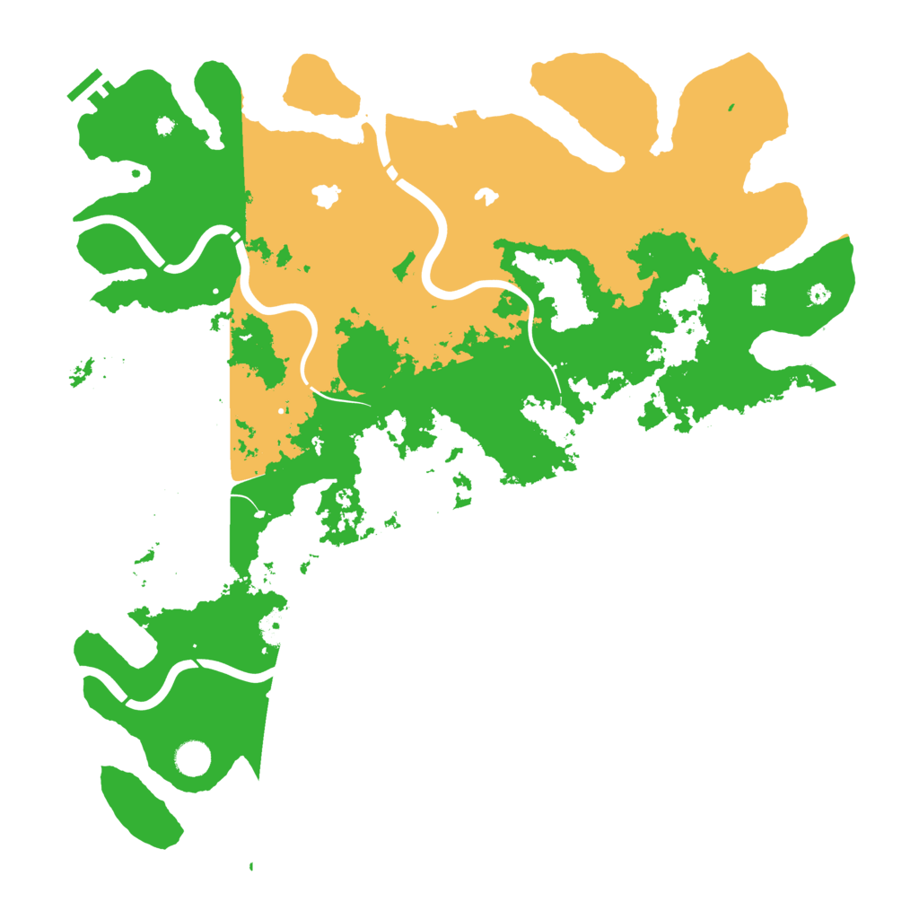 Biome Rust Map: Procedural Map, Size: 4500, Seed: 2134045627