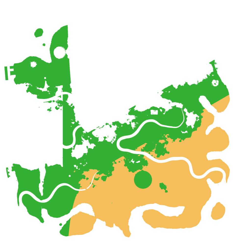Biome Rust Map: Procedural Map, Size: 3700, Seed: 851399033