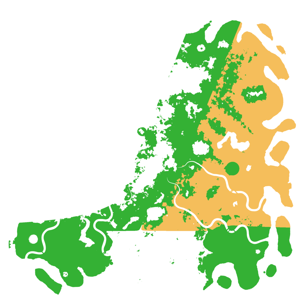 Biome Rust Map: Procedural Map, Size: 6000, Seed: 244125262