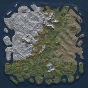 Thumbnail Rust Map: Procedural Map, Size: 6000, Seed: 244125262, 19 Monuments