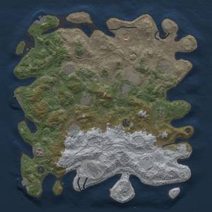 Thumbnail Rust Map: Procedural Map, Size: 4250, Seed: 1901963346, 19 Monuments