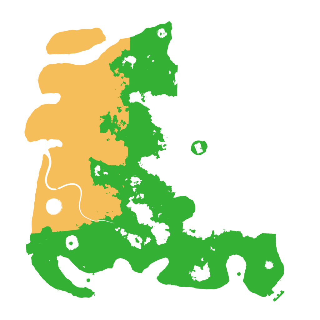 Biome Rust Map: Procedural Map, Size: 3500, Seed: 37371