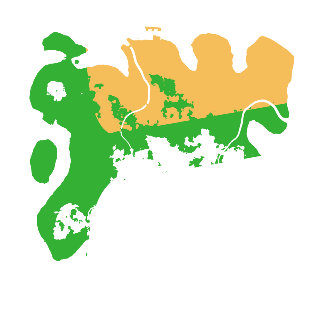 Biome Rust Map: Procedural Map, Size: 3000, Seed: 499320179