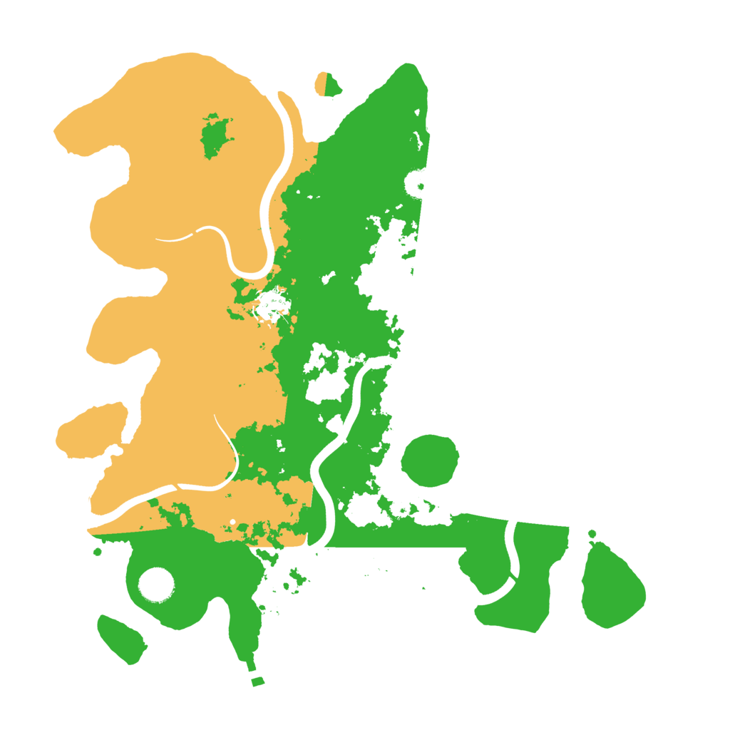 Biome Rust Map: Procedural Map, Size: 3679, Seed: 157