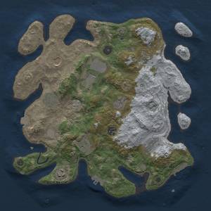 Thumbnail Rust Map: Procedural Map, Size: 3500, Seed: 1164405722, 18 Monuments