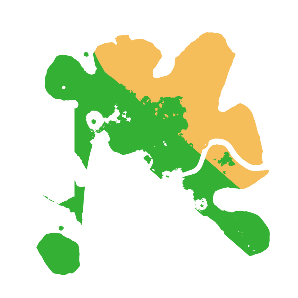 Biome Rust Map: Procedural Map, Size: 2500, Seed: 9052