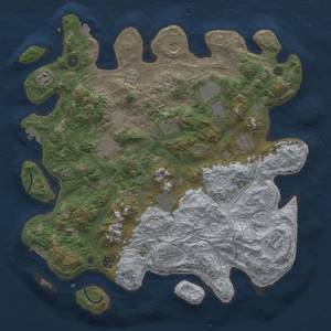 Thumbnail Rust Map: Procedural Map, Size: 4250, Seed: 546523485, 19 Monuments