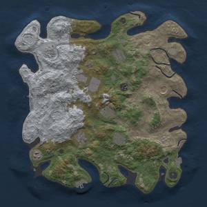 Thumbnail Rust Map: Procedural Map, Size: 3800, Seed: 1163591267, 18 Monuments