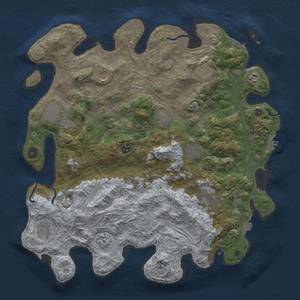 Thumbnail Rust Map: Procedural Map, Size: 4250, Seed: 1947761679, 19 Monuments