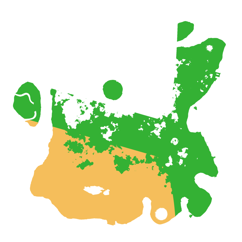 Biome Rust Map: Procedural Map, Size: 3500, Seed: 877235877