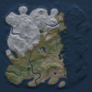 Thumbnail Rust Map: Procedural Map, Size: 4250, Seed: 1034876258, 13 Monuments