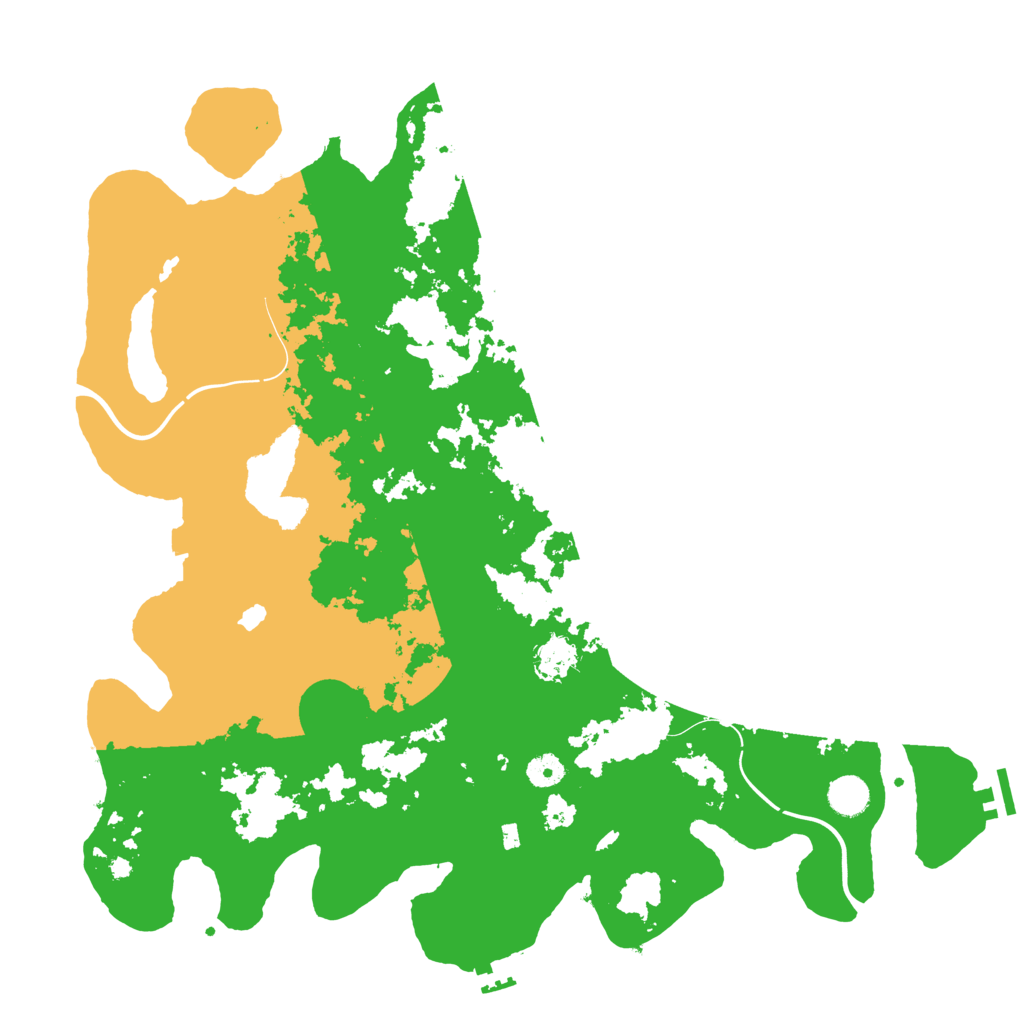 Biome Rust Map: Procedural Map, Size: 4400, Seed: 87809270