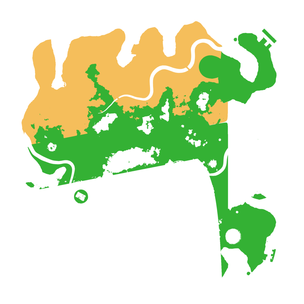 Biome Rust Map: Procedural Map, Size: 3500, Seed: 7122023