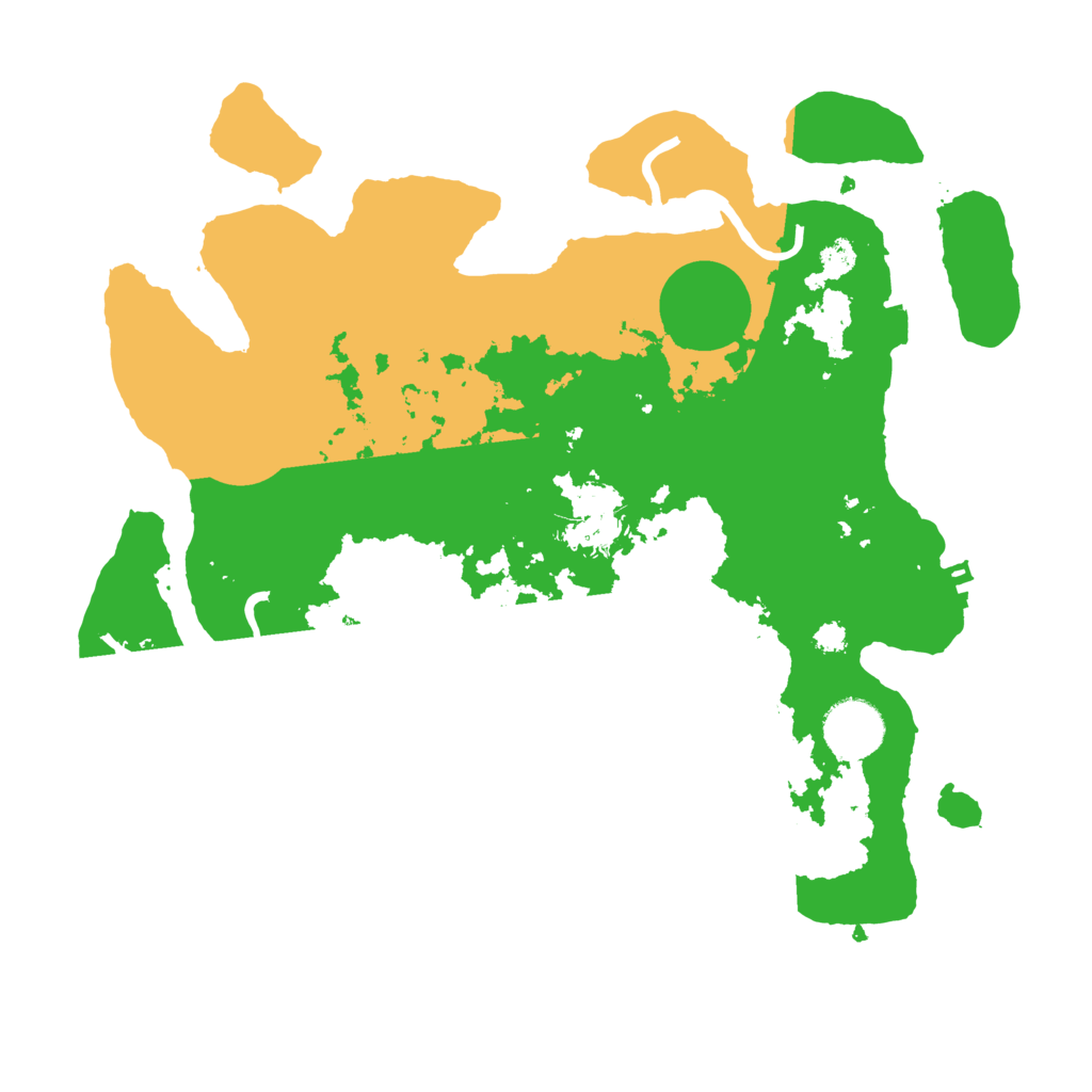 Biome Rust Map: Procedural Map, Size: 3200, Seed: 81223