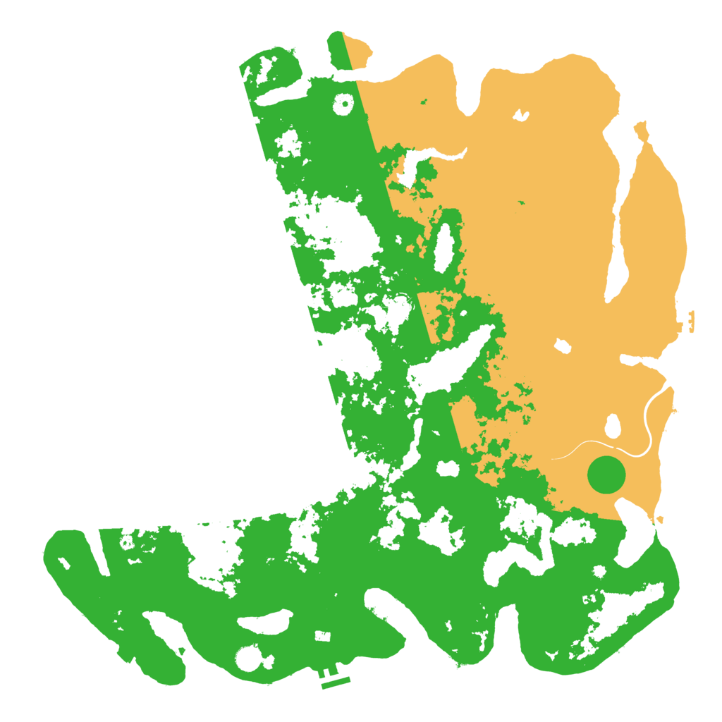 Biome Rust Map: Procedural Map, Size: 5000, Seed: 50666