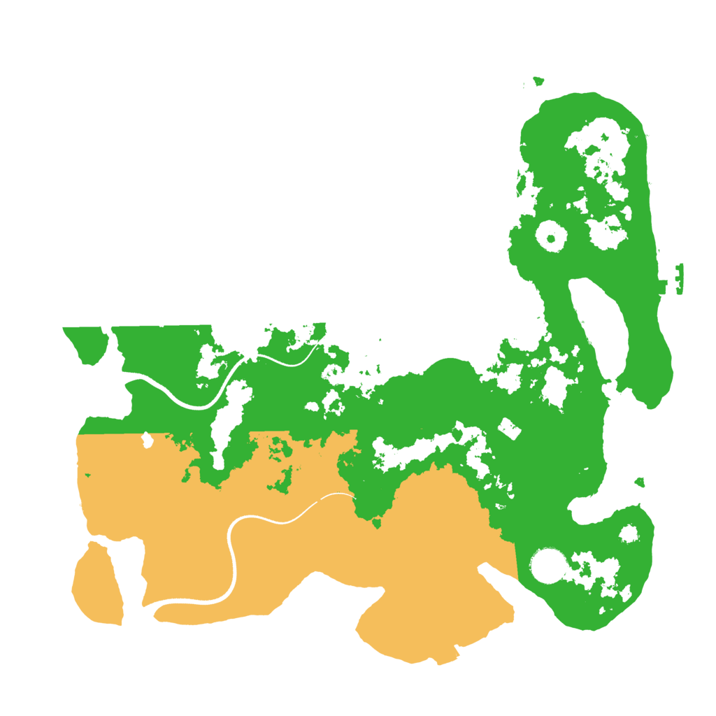 Biome Rust Map: Procedural Map, Size: 3500, Seed: 858355809