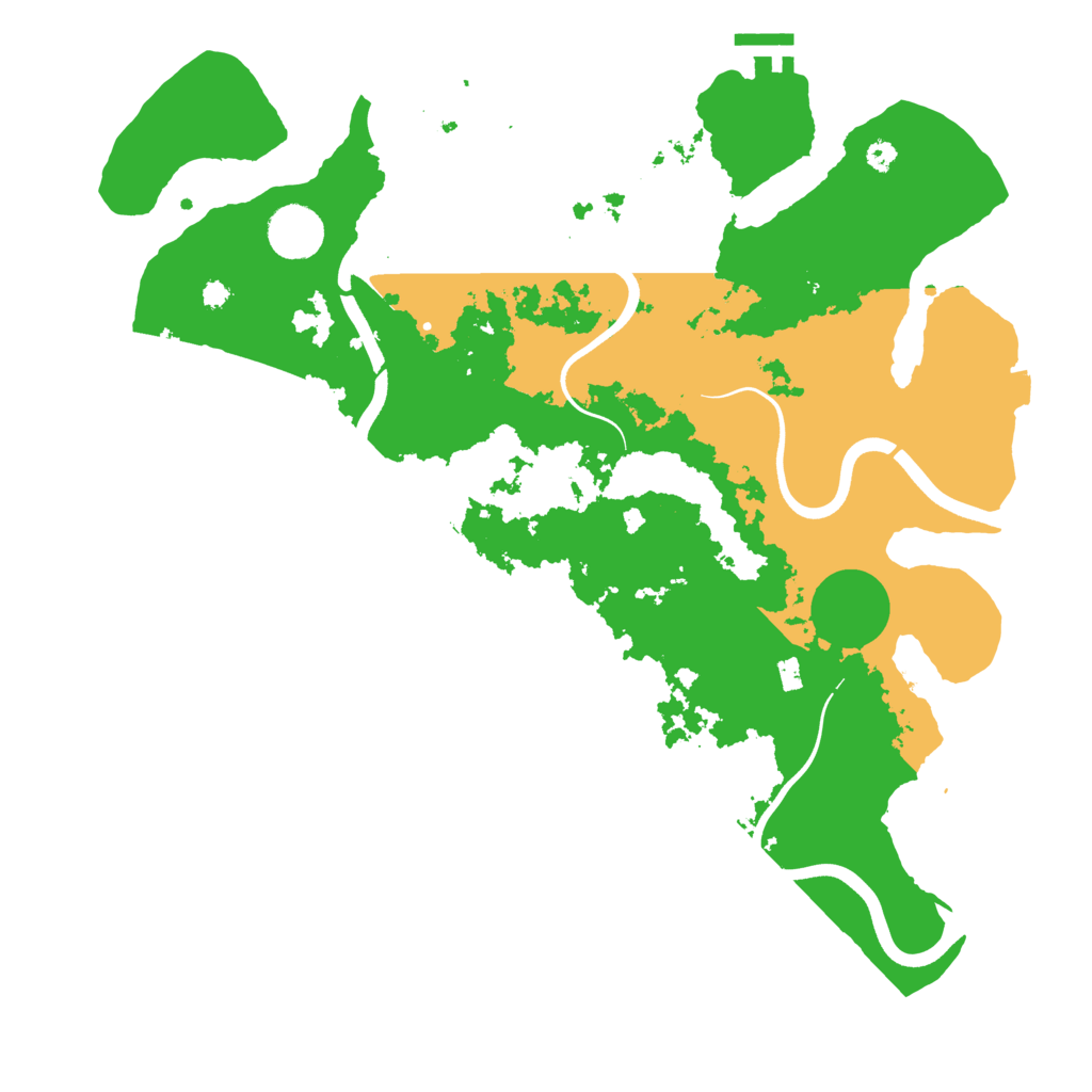Biome Rust Map: Procedural Map, Size: 3700, Seed: 784111620