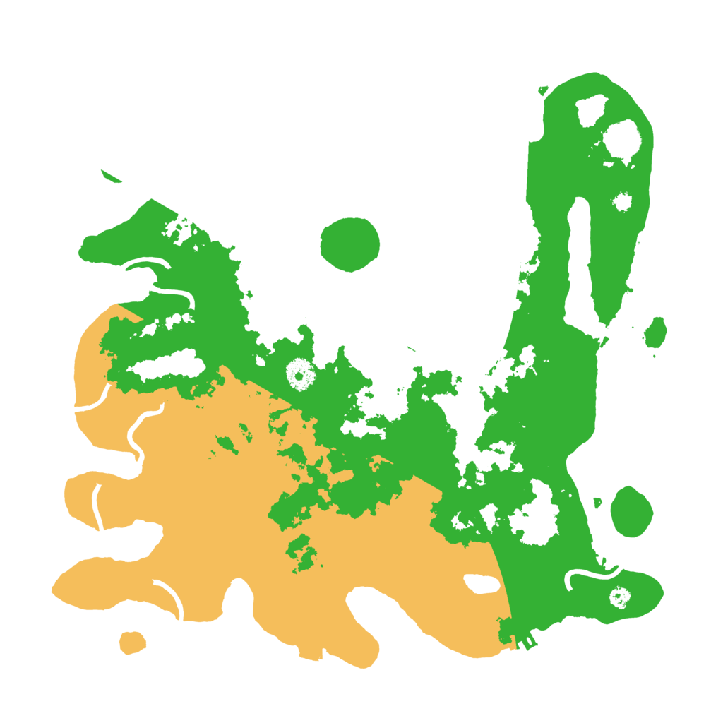 Biome Rust Map: Procedural Map, Size: 3600, Seed: 33825