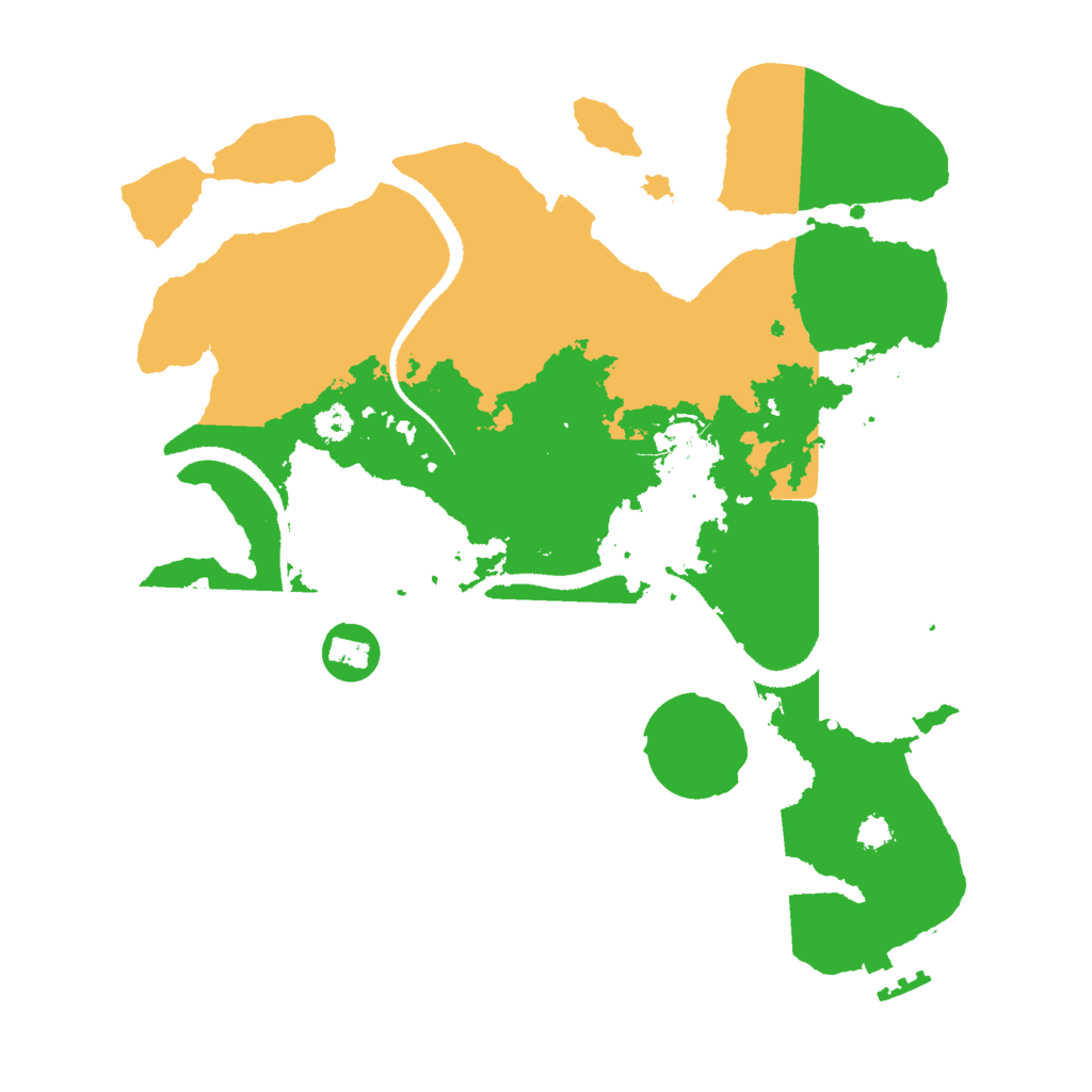 Biome Rust Map: Procedural Map, Size: 3000, Seed: 1980869982