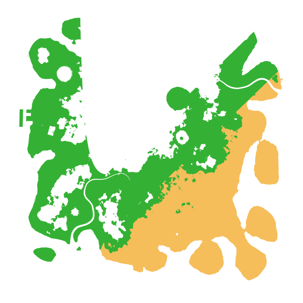 Biome Rust Map: Procedural Map, Size: 3500, Seed: 509811686