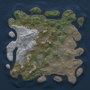 Thumbnail Rust Map: Procedural Map, Size: 4000, Seed: 984914615, 19 Monuments