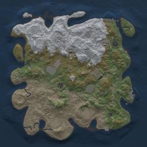 Thumbnail Rust Map: Procedural Map, Size: 4000, Seed: 164167318, 19 Monuments