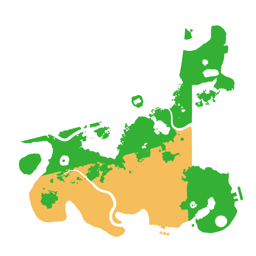 Biome Rust Map: Procedural Map, Size: 3850, Seed: 2119727668