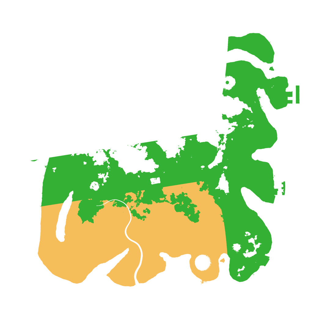 Biome Rust Map: Procedural Map, Size: 3500, Seed: 389645082