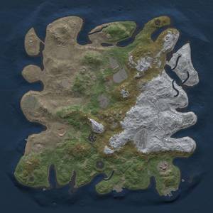 Thumbnail Rust Map: Procedural Map, Size: 3750, Seed: 297090, 18 Monuments