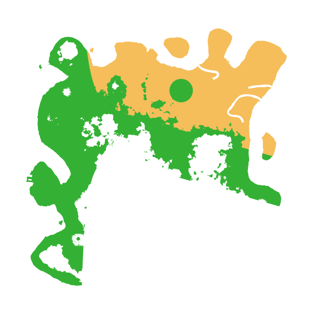 Biome Rust Map: Procedural Map, Size: 3500, Seed: 1068997