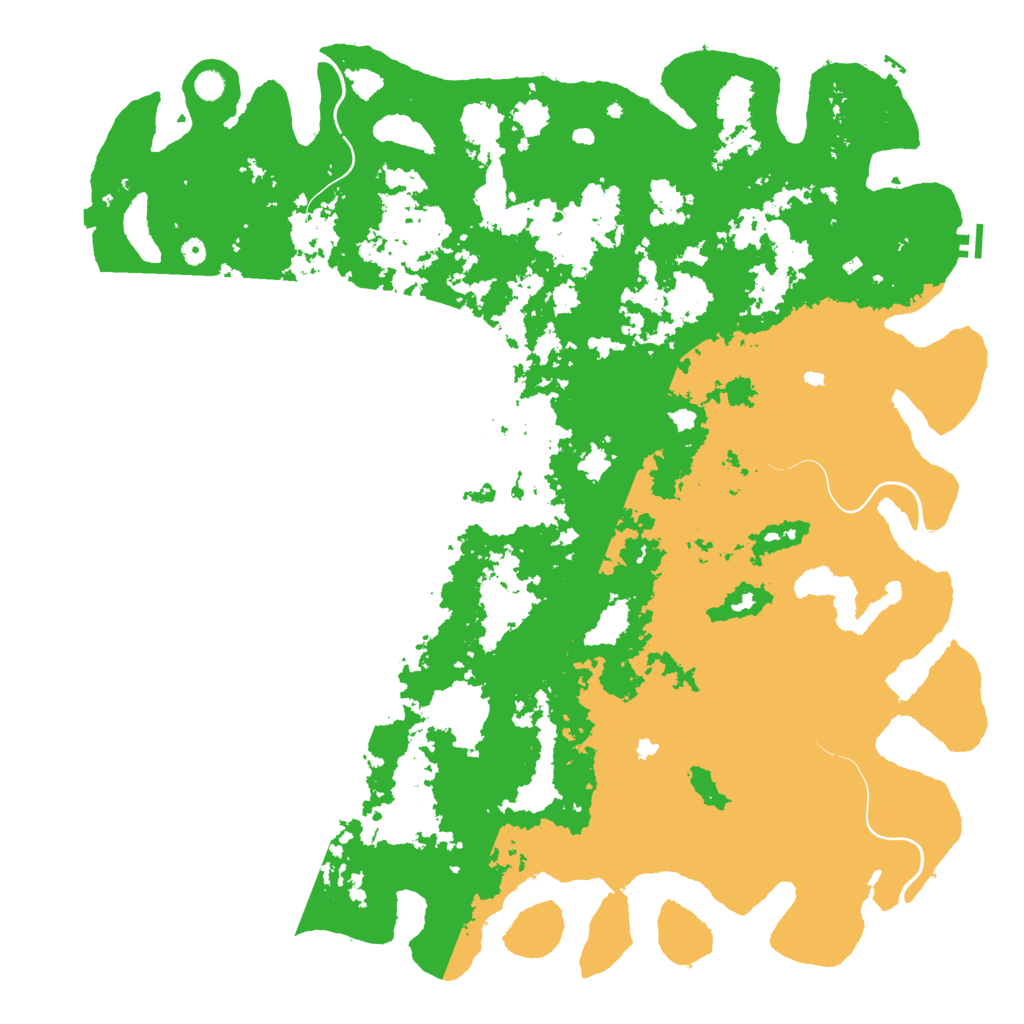 Biome Rust Map: Procedural Map, Size: 6000, Seed: 855799247