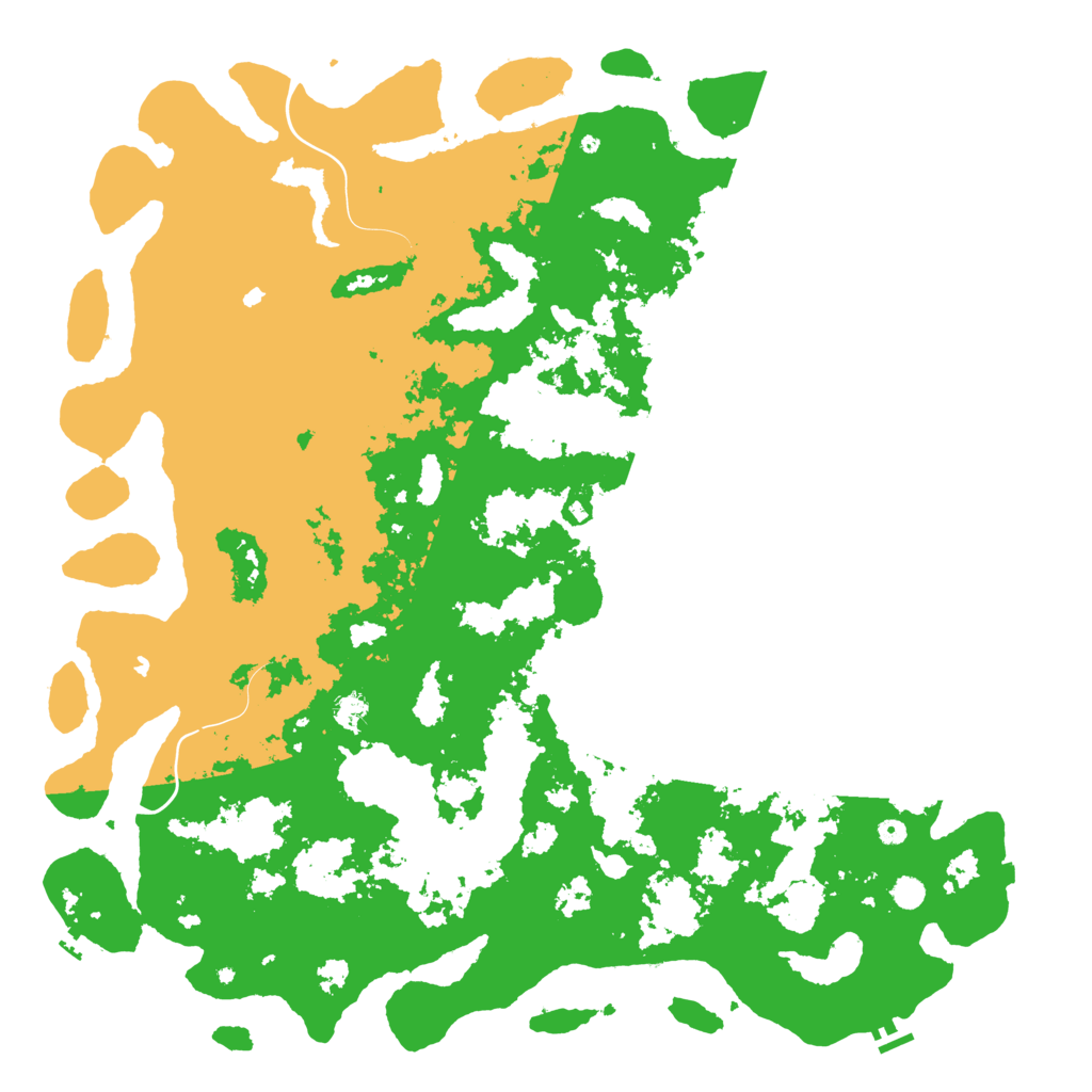 Biome Rust Map: Procedural Map, Size: 6000, Seed: 364299233