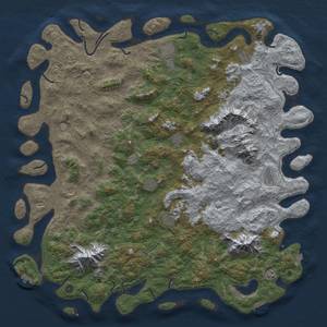 Thumbnail Rust Map: Procedural Map, Size: 6000, Seed: 364299233, 19 Monuments