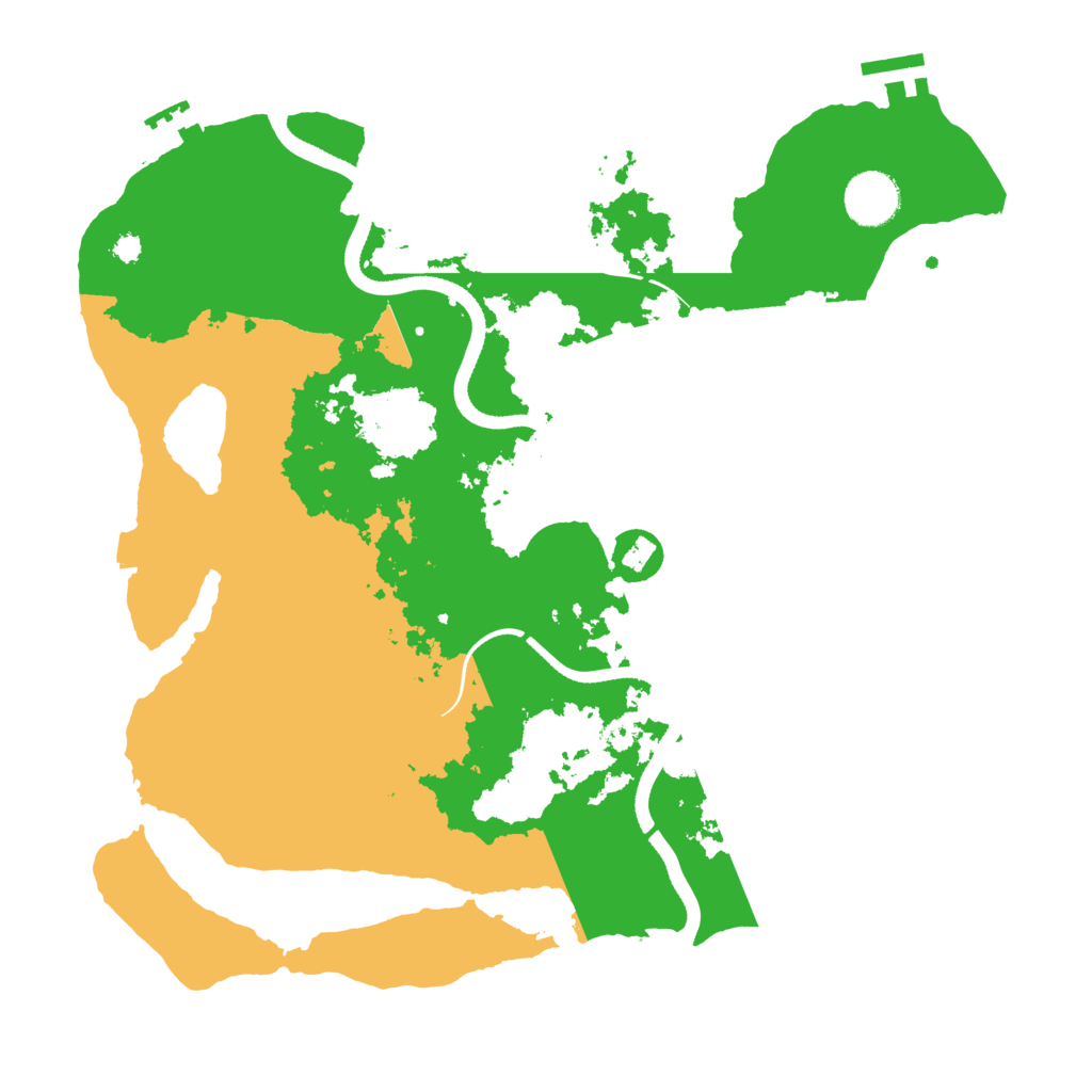 Biome Rust Map: Procedural Map, Size: 3500, Seed: 1629581258