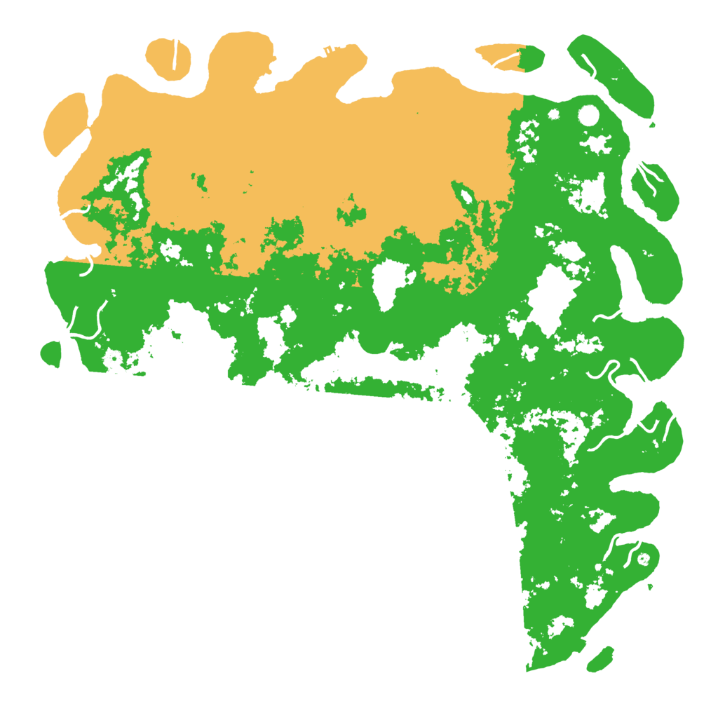 Biome Rust Map: Procedural Map, Size: 6000, Seed: 30738