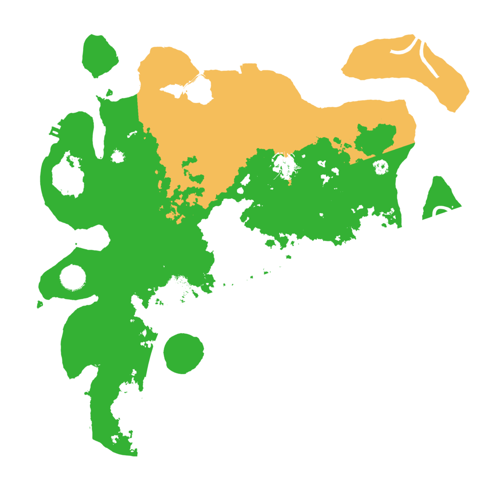 Biome Rust Map: Procedural Map, Size: 3500, Seed: 815425224