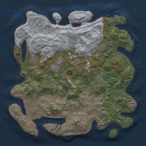 Thumbnail Rust Map: Procedural Map, Size: 4250, Seed: 649922588, 19 Monuments