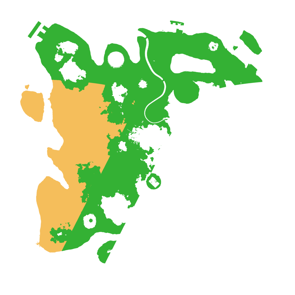 Biome Rust Map: Procedural Map, Size: 3200, Seed: 8915044