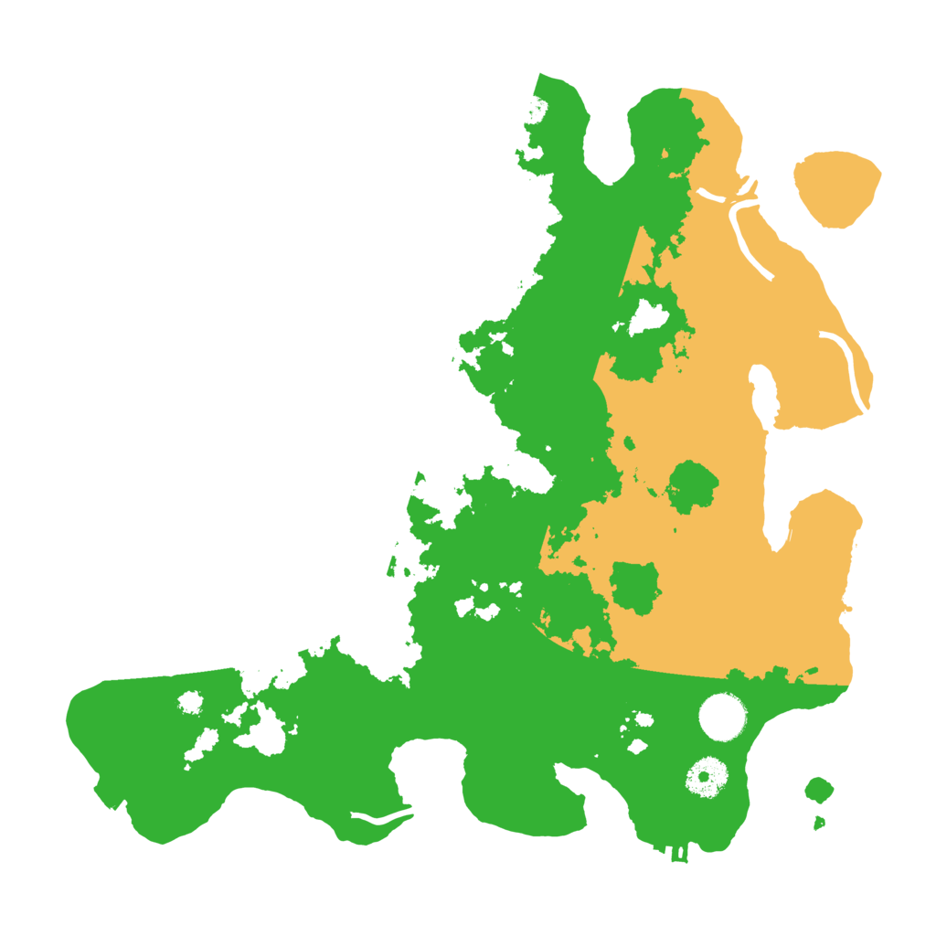 Biome Rust Map: Procedural Map, Size: 3500, Seed: 751311556