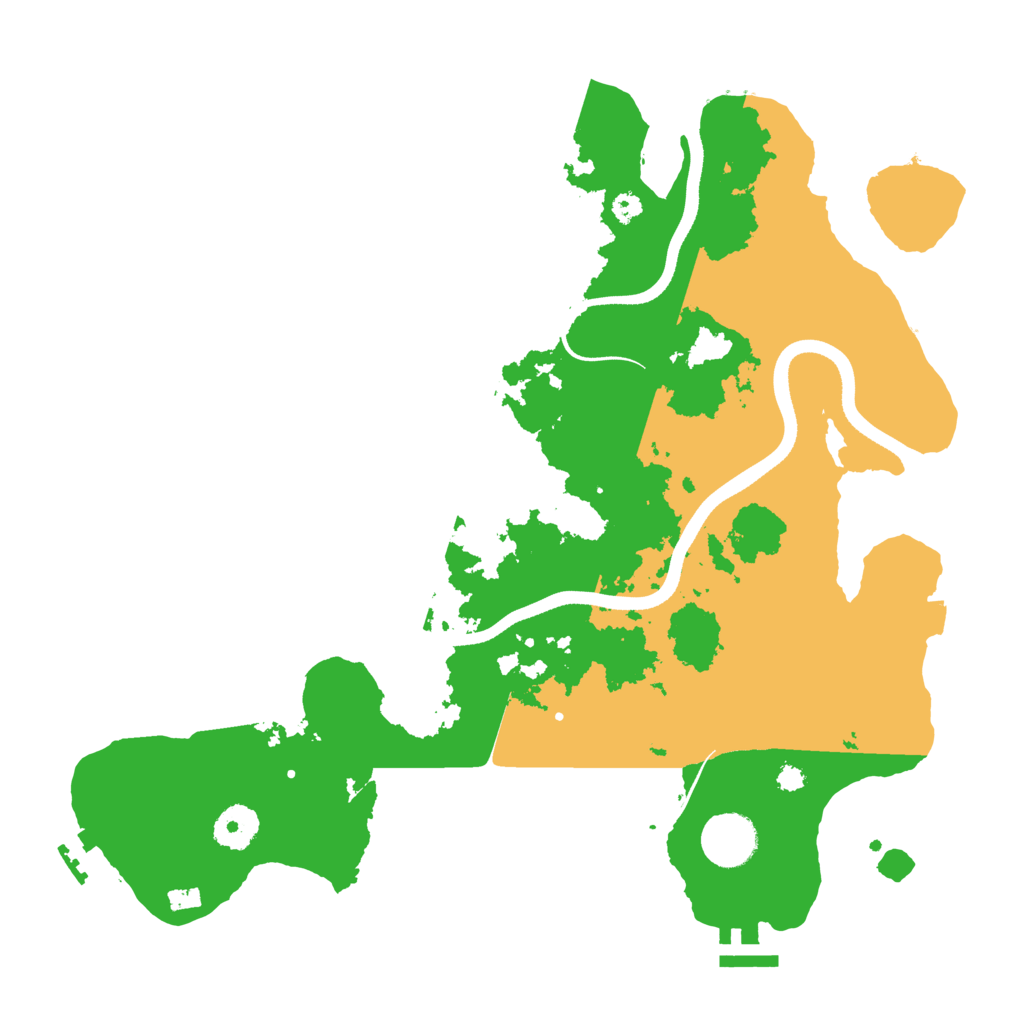 Biome Rust Map: Procedural Map, Size: 3500, Seed: 751311556